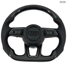 Κομμένο σπορ τιμόνι από Carbon για AUDI A3 A4 A5 A6 A7 A8 Q3 Q5 Q7 Q8 - 0226 - Sellzone.bg Κομμένο σπορ τιμόνι από Carbon για AUDI A3 A4 A5 A6 A7 A8 Q3 Q5 Q7 Q8 - 0226